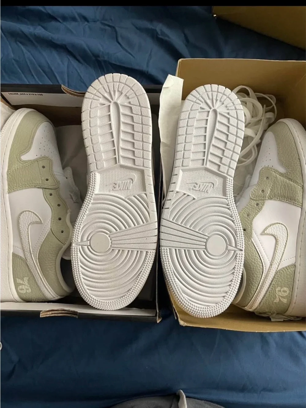 Jordan Low-Top Sneakers in White and Taupe